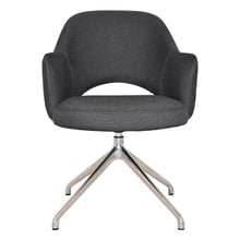 Lex Cotton-Blend Trestle Armchairs (Set of 2)